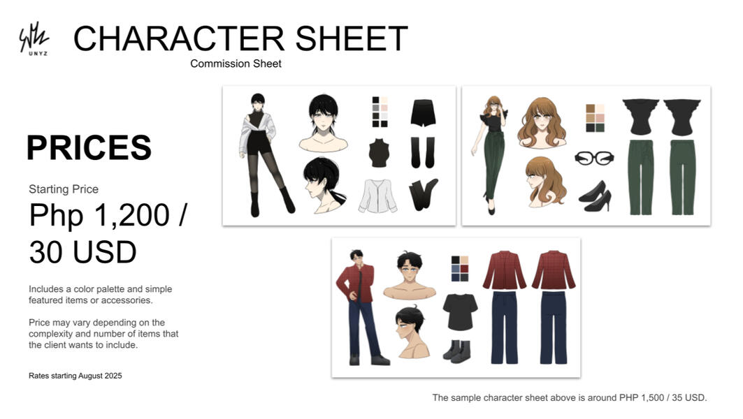 CHAR SHEET 2026 CHAR SHEET 2026